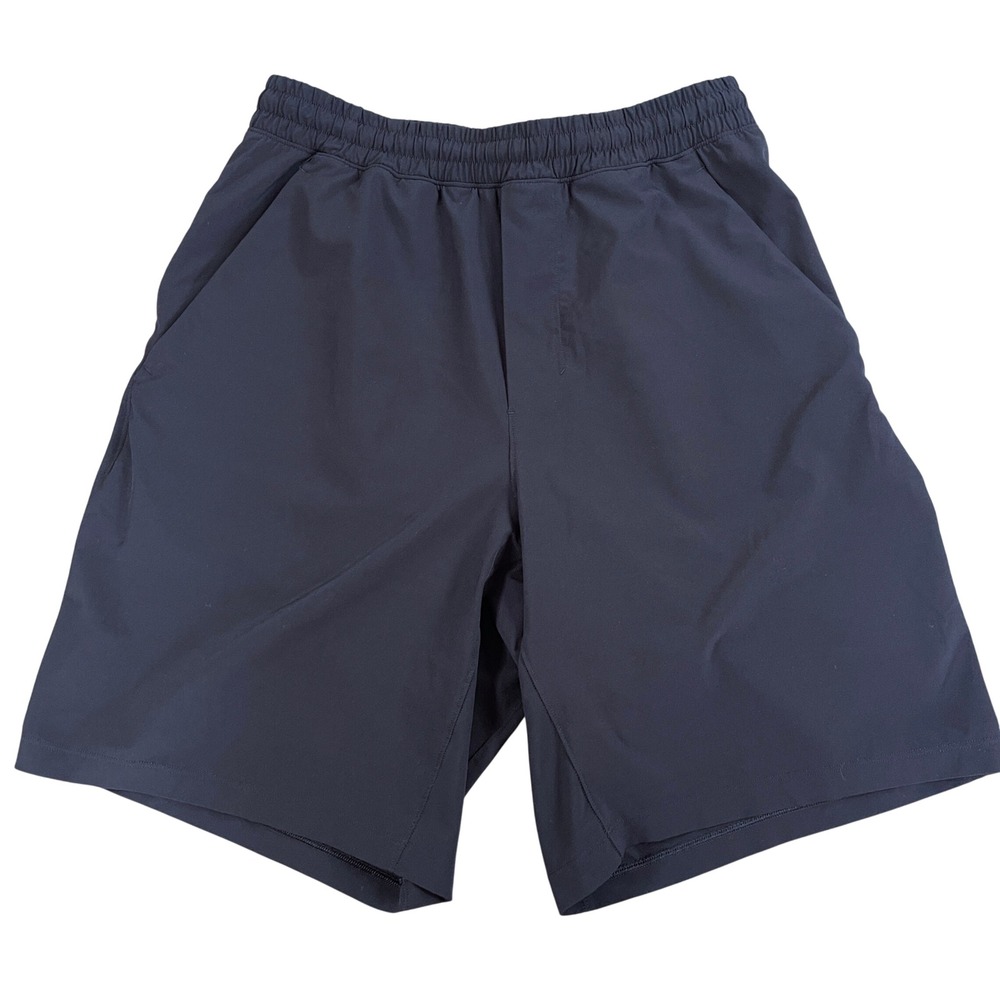 Lululemon Pace Breaker Linerless 9" Shorts Mens Medium Black Training Athletic
